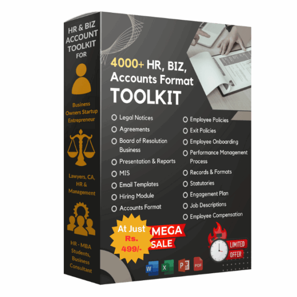 4000+ HR, BIZ, ACCOUNTS & REPORT FORMATS: BUSINESS TOOLKIT